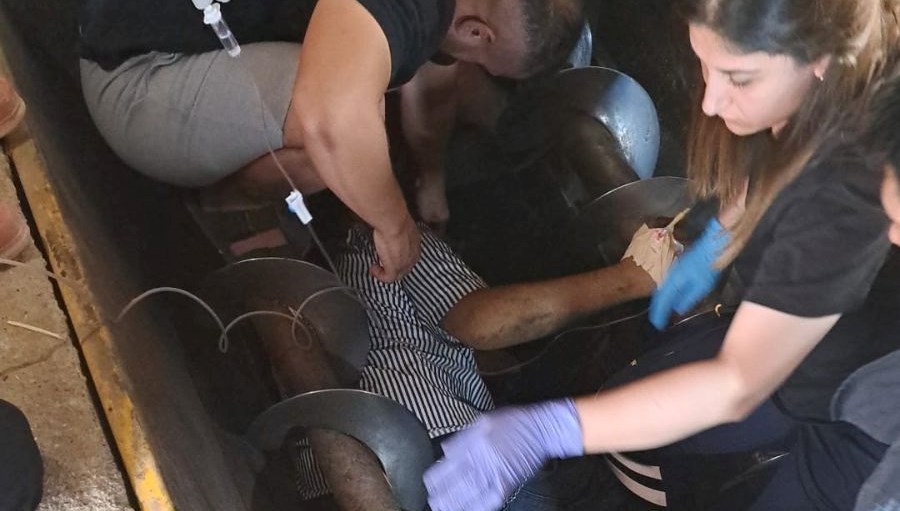 yem karma tankina dusen isci yaralandi DkNElHny