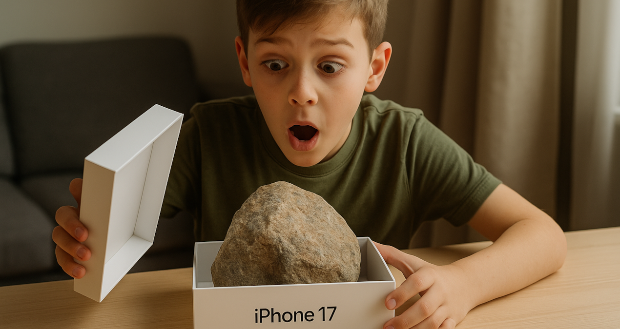 yeni aldigi iphone 17nin kutusundan tas cikti 4ud75TaL