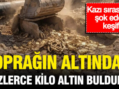 Kazi sirasinda sok eden kesif topragin altindan yuzlerce kilo altin buldular LxamWTdX