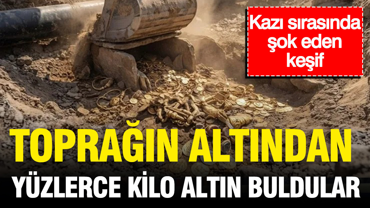 Kazi sirasinda sok eden kesif topragin altindan yuzlerce kilo altin buldular LxamWTdX
